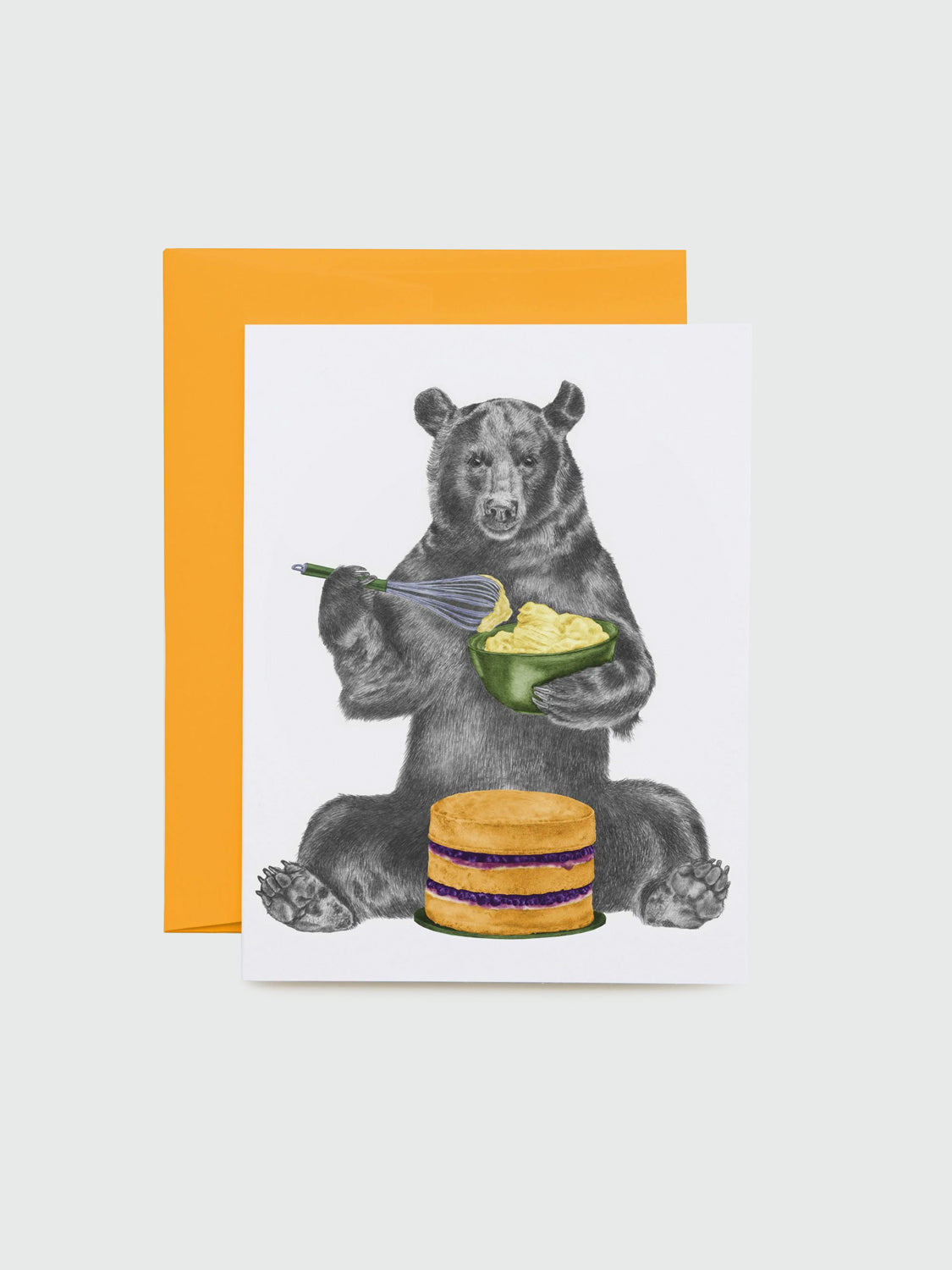 Eleanor Beauregard Black Bear - Greeting Card