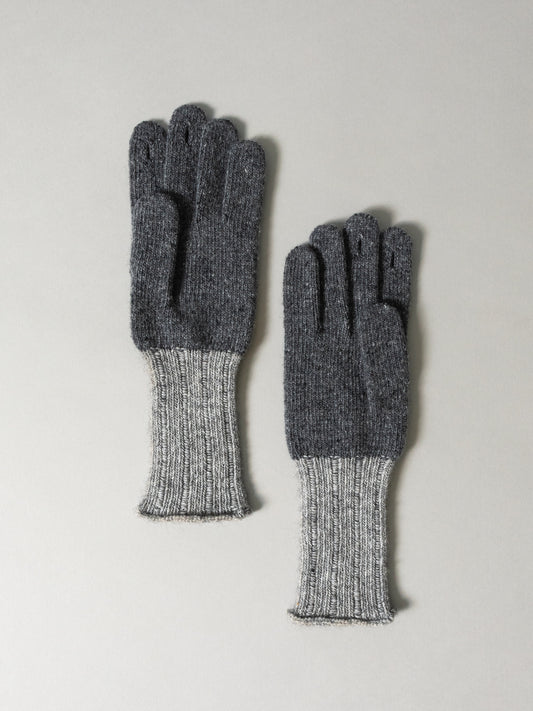 Recycled Wool Gloves - Charcoal