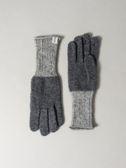 Recycled Wool Gloves - Charcoal