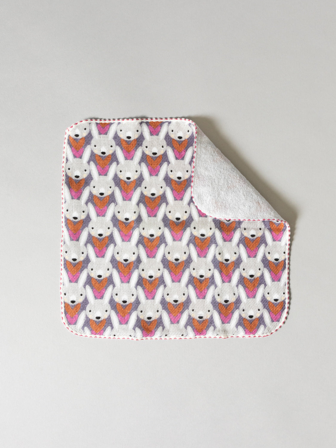 Haikara Little Handkerchief - Pink Bunny