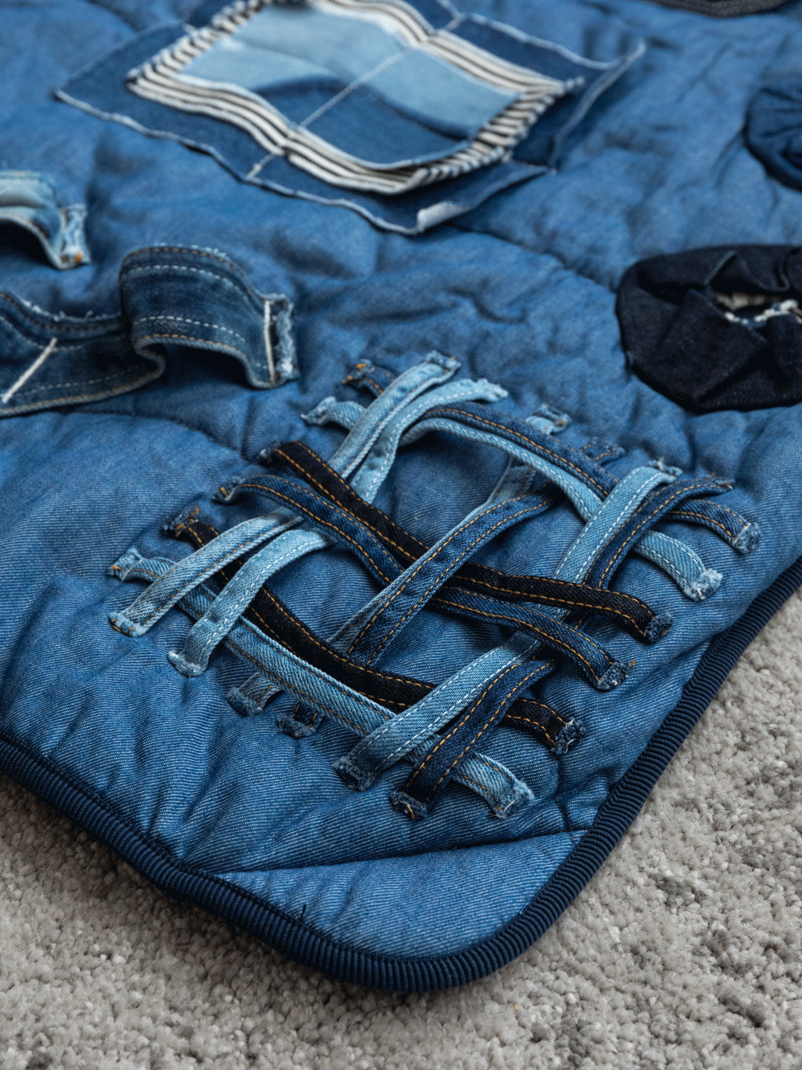 Denim Pet Play Mat